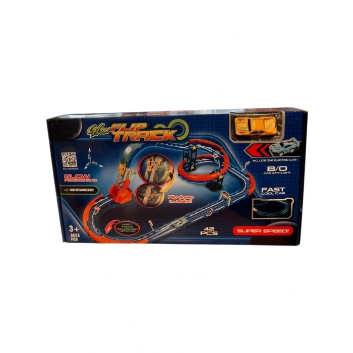 Üreticiniz Sh40594 Şarjlı Fosforlu Racing Set 42 Parçalı-zrv