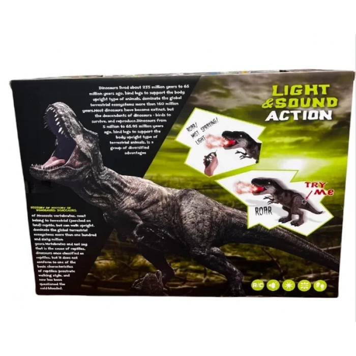 Üreticiniz Sh40651 U/k 2.4g Usb Şarjlı Duman Atan Dinozor