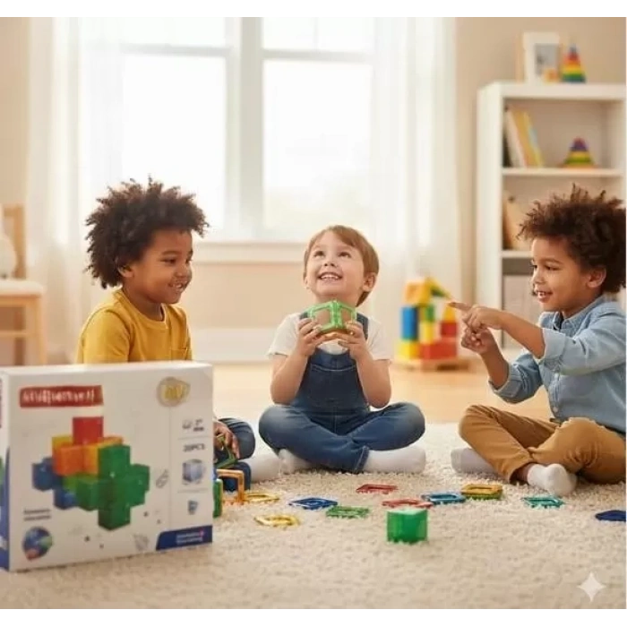 Üreticiniz Sh59837 Magnet Küp Yapı Blok Seti 20 Parça