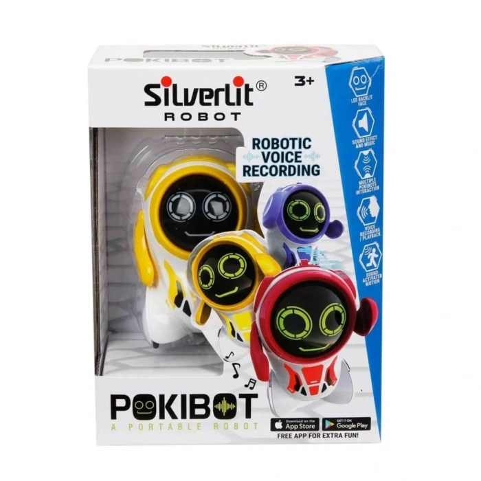 Üreticiniz Sıl/88042  Silverlit Yapay Zekalı Pokibot Robot