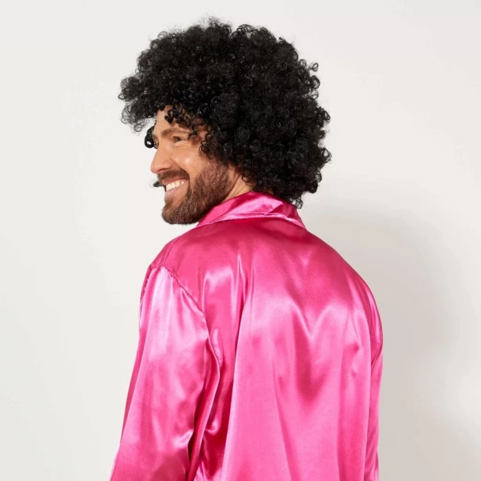 Üreticiniz Siyah Renk Kıvırcık Afro Bonus Peruk