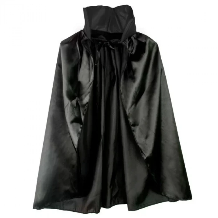 Üreticiniz Siyah Renk Yakalı Halloween Pelerini 90 Cm