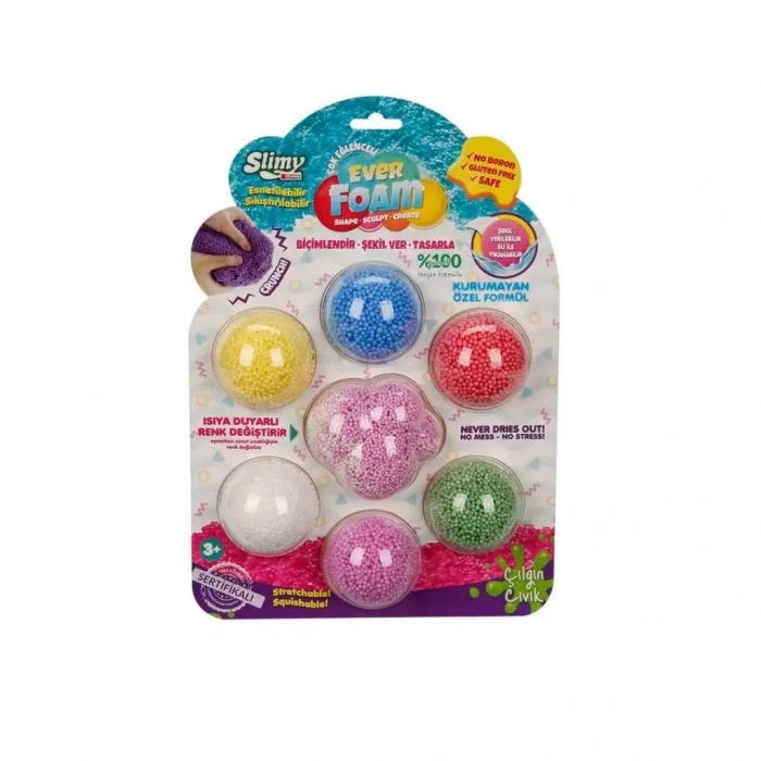 Üreticiniz Slimy Ever Foam 7 Renkli Slime