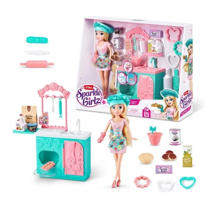 Üreticiniz Sparkle Girlz Aşçı Bebek Ve Oyun Seti 27cm