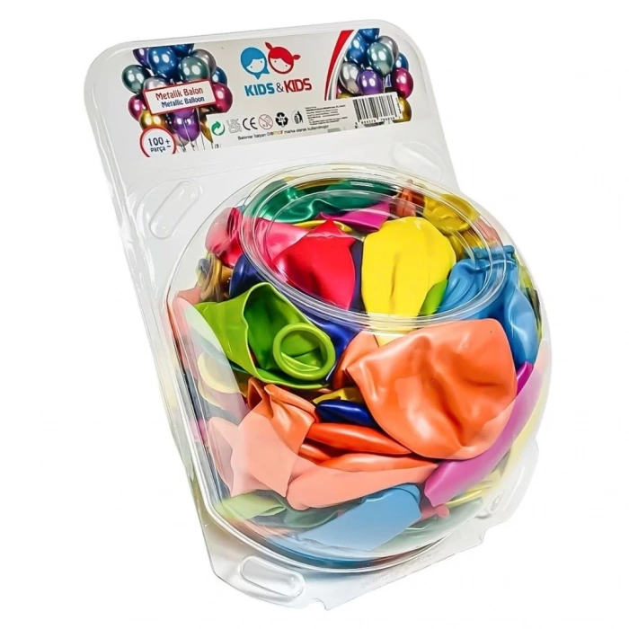 Üreticiniz Str-117 Metalik Karışık Renk 100lü Balon