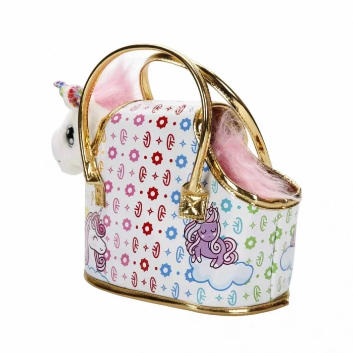Üreticiniz Taşıma Çantalı Peluş Unicorn Lou Lou
