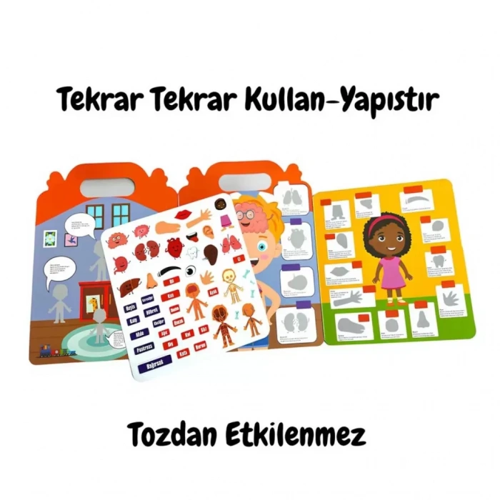 Üreticiniz Tekrar Kullanılabilen İlk Sticker Kitabım My Body