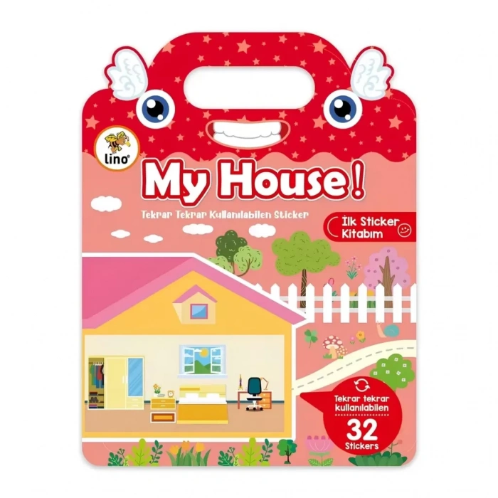 Üreticiniz Tekrar Kullanılabilen İlk Sticker Kitabım My House