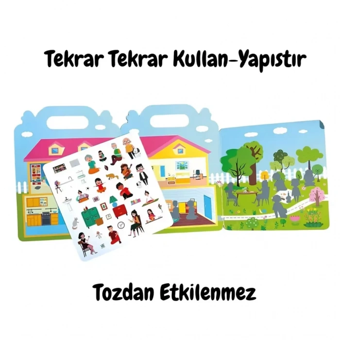 Üreticiniz Tekrar Kullanılabilen İlk Sticker Kitabım My House