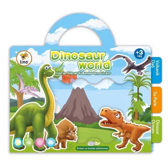 Üreticiniz Tekrar Kullanılabilen Sticker Dinosaur World