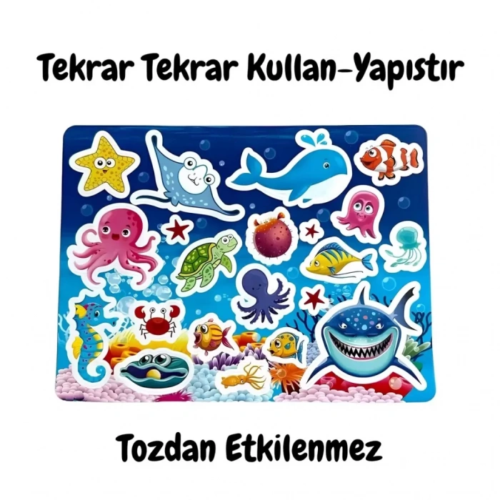 Üreticiniz Tekrar Kullanılabilen Sticker Seaworld