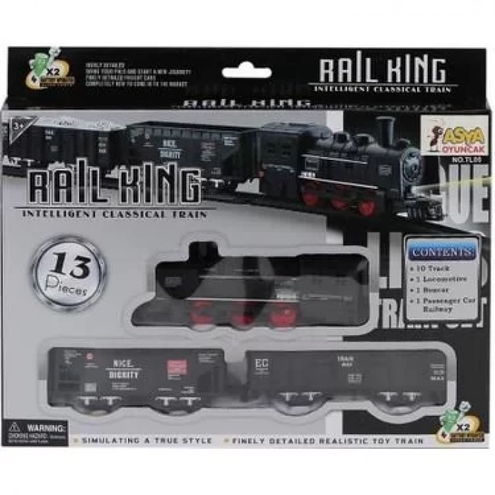 Üreticiniz Tl05 13 Parça Işıklı Klasik Tren- Şim