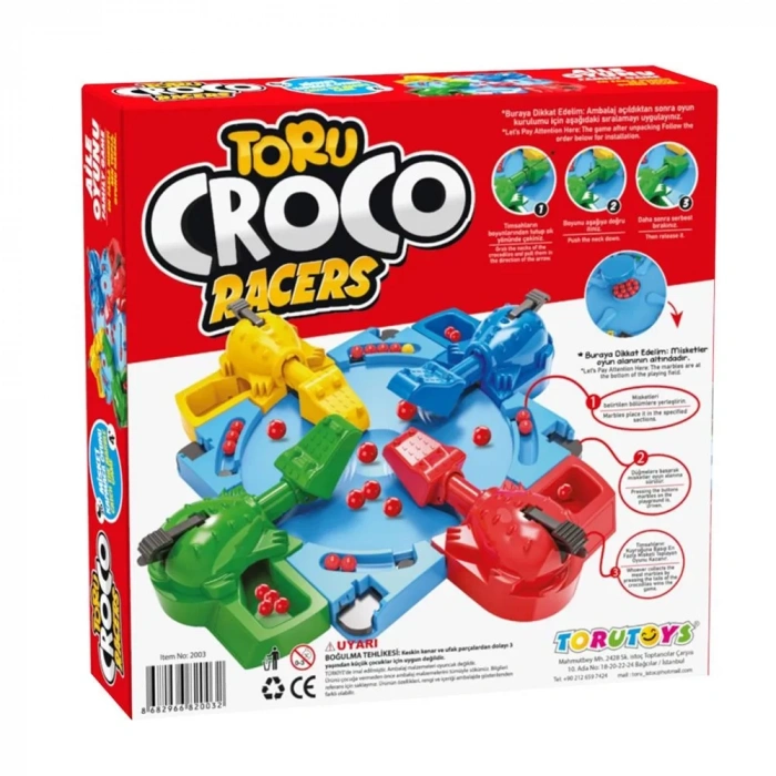 Üreticiniz Toru Croco Misket Kapmaca Eğlenceli Aile Kutu Oyunu