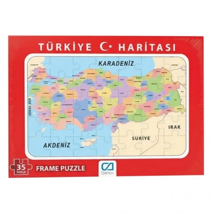 Üreticiniz Türkiye Haritası Frame Puzzle 35 Parça