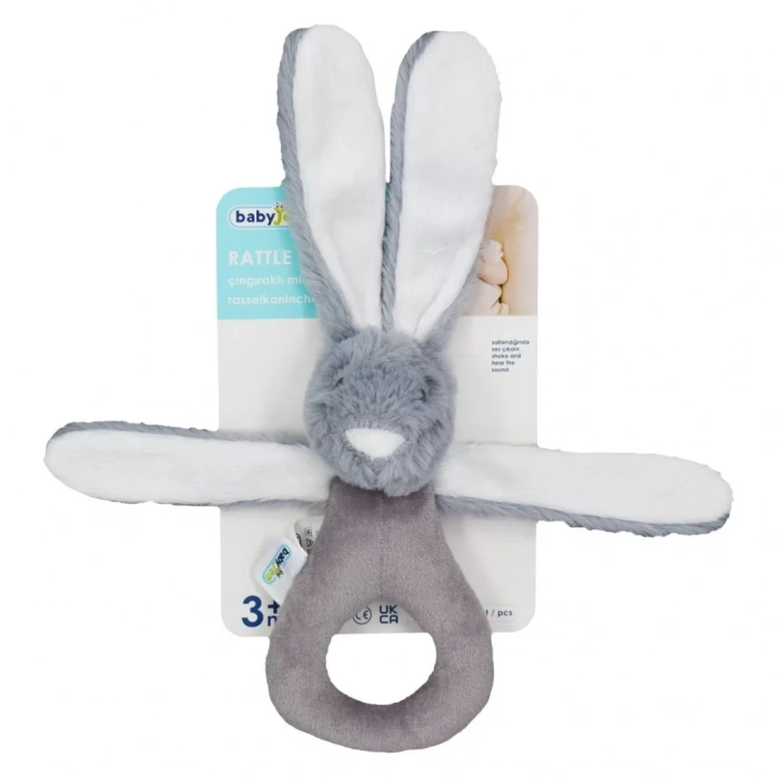 Üreticiniz  tutmalı Peluş Mini Tavşan 842 Gri