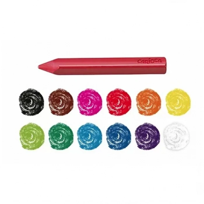 Üreticiniz Üçgen Yıkanabilir Pastel Boya Kalemi 12li 42671