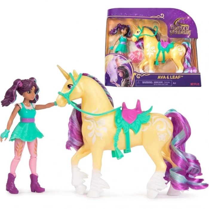 Üreticiniz Unicorn Academy Ava Ve Tek Boynuzlu At Leaf Seti 12 Cm