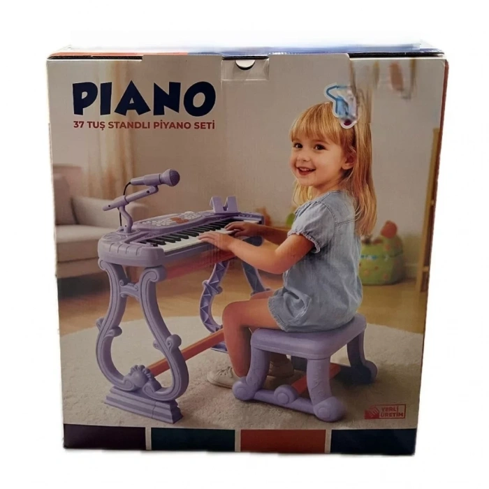 Üreticiniz Urt033-003 Ayaklı 37 Tuş Piano Org - Lila