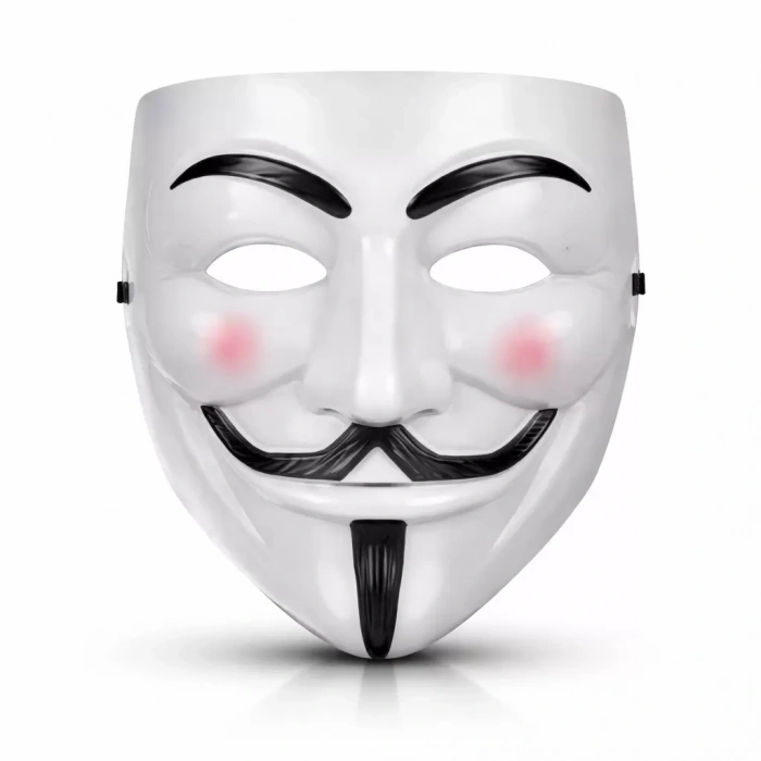 Üreticiniz V Mask Premium Vendetta Beyaz Maske (guy Fawkes Stil)