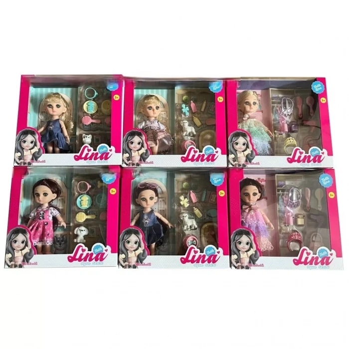 Üreticiniz Vrd10658 Kut Aksesuarlı Tatlı Lina Bebek