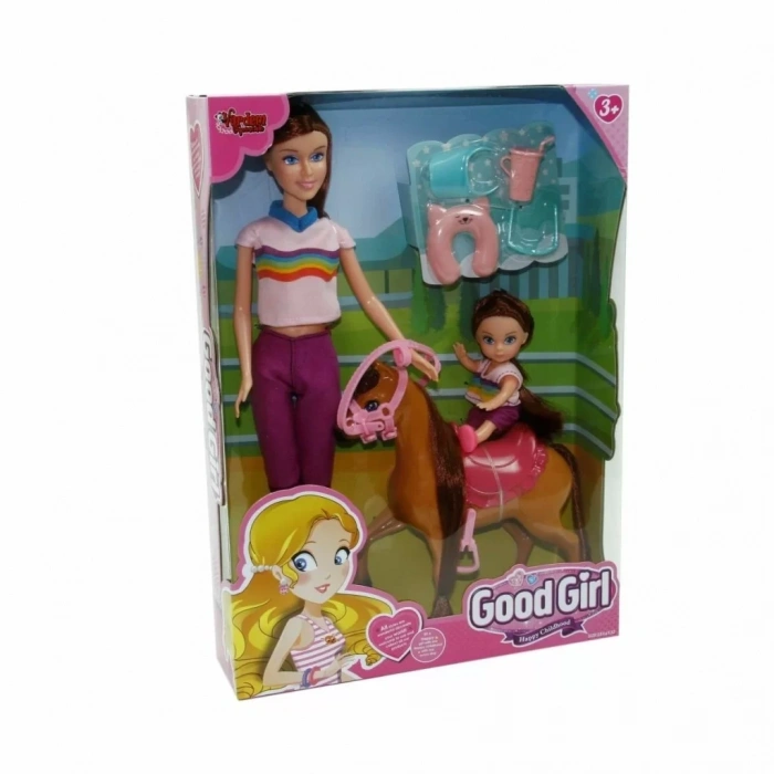 Üreticiniz Wg-115162 Kutulu 29cm Atlı Kızı Ve Anne Bebek - Vardem Oyuncak