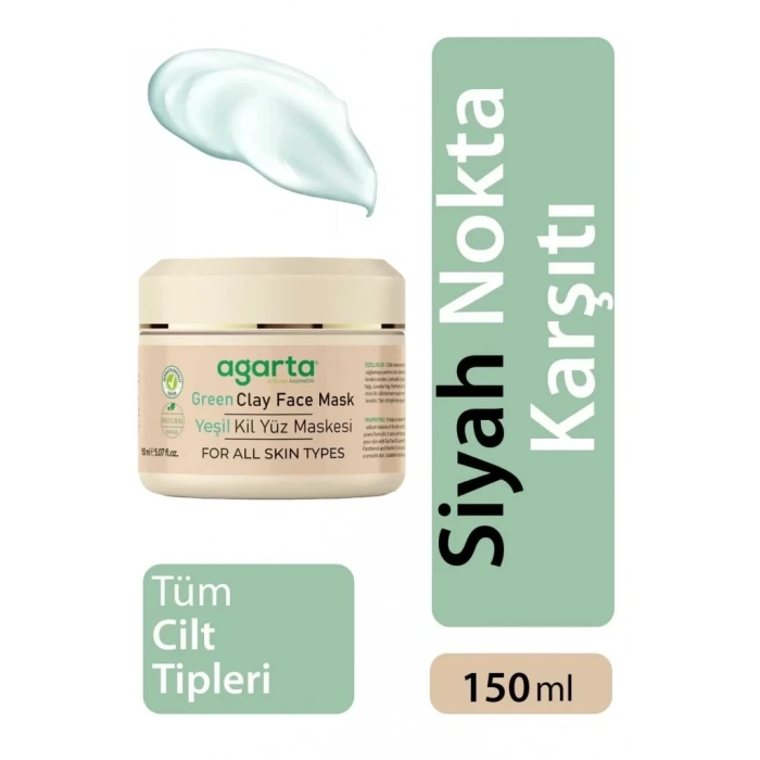 Üreticiniz Yeşil Kil Yüz Maskesi 150 Ml