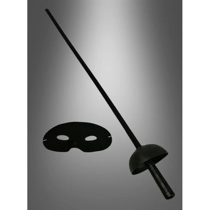 Üreticiniz Zorro Kostüm Plastik Aksesuar Seti – Maske Ve Kılıç (67 Cm)
