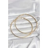316L Çelik Gold Renk 80 mm Kadın Halka Küpe