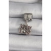 316L Çelik Gümüş Renk Sallantı New York Yazı Model Nomination Charm