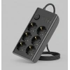 Akım Korumalı 6’lı Priz 2xusb 2xtype-c Çıkış Yüksek Gerilim Koruma Çoklu Priz Çoğaltıcı