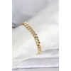 CM 14K Gold Renk Ezme Kalın Zincir Model Kadın Bileklik