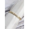CM Çavuş Model Zirkon Taşlı VIP Seri Gold Renk Pirinç Kadın Bileklik