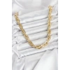 CM Kalın Burgu Model Gold Renk 60 cm Kadın Kolye