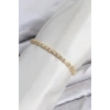 CM Model Zirkon Taşlı VIP Seri Gold Renk Pirinç Kadın Bileklik