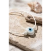 Handmade Bohem Beyaz Nazar Kolye