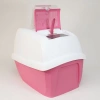 İmac Maddy Junior Üstü Açılır Kapalı Kedi Tuvaleti Pembe 57x43x41 Cm