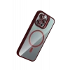 Joko Apple iPhone 16 Pro Remim Lensli Magsafe Standlı Kapak - Bordo