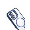 Joko Apple iPhone 16 Remim Lensli Magsafe Standlı Kapak - Lacivert
