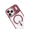 Joko Apple iPhone 17 Pro Max Remim Lensli Magsafe Standlı Kapak - Bordo