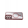 Joko Samsung Galaxy S24 FE Remim Lensli Magsafe Standlı Kapak - Bordo