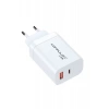 Konfulon C99Q 65W PD Destekli Type-C ve USB Çift Çıkışlı Hızlı Şarj Adaptörü - Beyaz