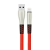 Konfulon S89 Metal Uçlu Lightning Kablo iphone Uyumlu 1M 2.4A - Kırmızı