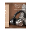 Metal Kulak Üstü Kablosuz Bluetooth Kulaklık Hybrid Anc Type-c Hızlı Şarj Bluetooth 6.0