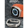 Movenchy Apple Watch Ultra 49mm MO-WT3 Alüminyum Camlı Kasa Ekran Koruyucu - Gold
