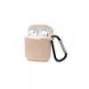 Newface Apple Airpods 2 (2.nesil) Sert Silikon Kılıf - Bej