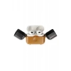 Newface Apple Airpods 3 (3.nesil) Basmalı Kılıf - Kahverengi-Siyah