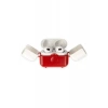Newface Apple Airpods 3 (3.nesil) Basmalı Kılıf - Kırmızı-Beyaz