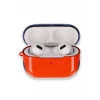 Newface Apple Airpods Pro (1.nesil) 3in1 Kılıf - Kırmızı-Lacivert