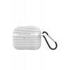 Newface Apple Airpods Pro 3 (3.nesil) Raven Silikon Kılıf - Beyaz