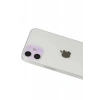 Newface Apple İphone 12 Rainbow Kamera Lens Koruma Cam - Mor